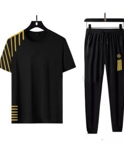 New Mesh Fabrics  Trouser & T-shirt Combo Set