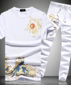 New Mesh Fabrics  Trouser & T-shirt Combo Set