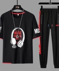 New Mesh Fabrics  Trouser & T-shirt Combo Set